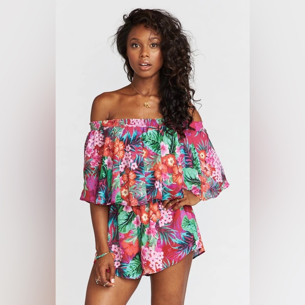 Show Me Your Mumu Rosarita Romper in Aloha Beautiful - Tropical Print Romper